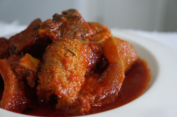 Buka - stew - yoruba - food - nigerian - sauce - shaki - ponmo - beef - meat
