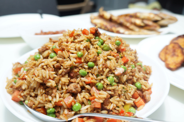 Minced - Meat - fried - rice - dark - soy - easy - Nigerian 