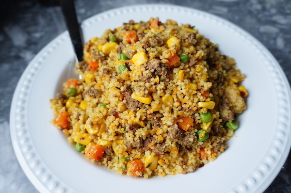 couscous - Nigerian - recipe - minced - meat 