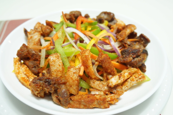 Healthy Nigerian Recipe - Chicken Suya Veggie Bowl 