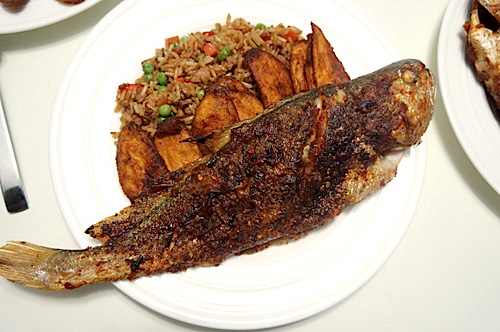 croaker - fish - whole - recipe - naija - food - 9ja  - grill - grilled - point - and - kill - joint 