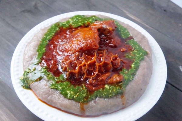 Ewedu - soup - nigerian - stew - buka - obe - ata - shaki - ponmo - yoruba