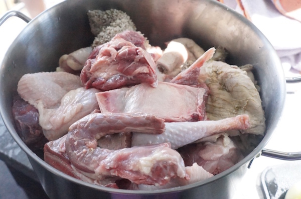 Boiling Meat for Nigerian stew