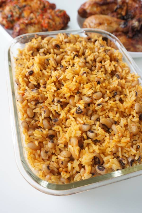 Coconut rice and beans jollof rice 