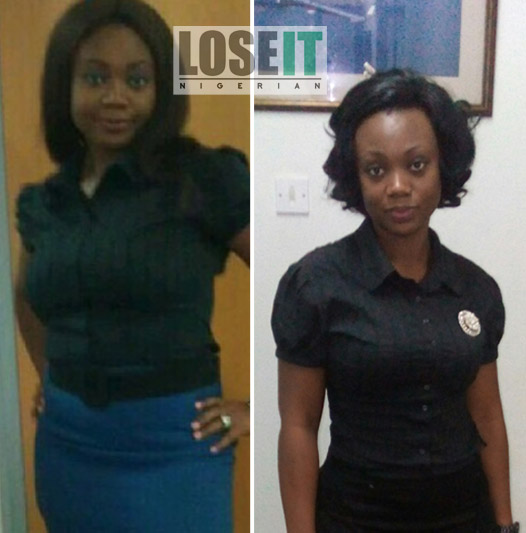 Nigerian weightloss before and after 